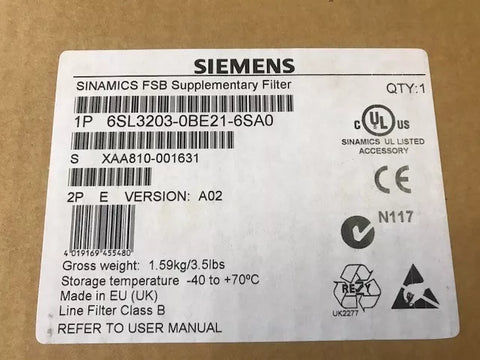 SIEMENS 6SL3203-0BE21-6SA0