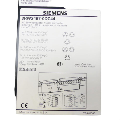 Siemens 3RW3467-0DC44