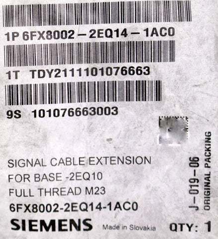 SIEMENS 6FX80022EQ141AC0