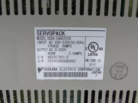 YASKAWA SGDA-04ASY238