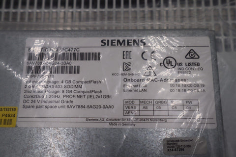 SIEMENS 6AV7884-5AG24-3BA0