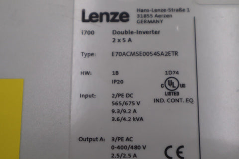 LENZE E70ACMSE0054SA2ETR