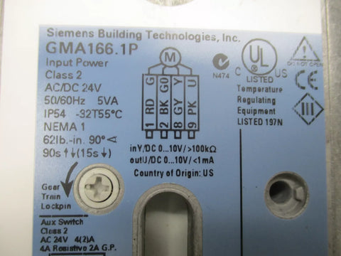 SIEMENS GMA166.1P