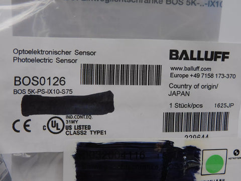 BALLUFF BOS5K-PS-IX10-S75