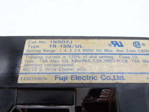 FUJI ELECTRIC TR-1S-N/UL-1.4-2.2A