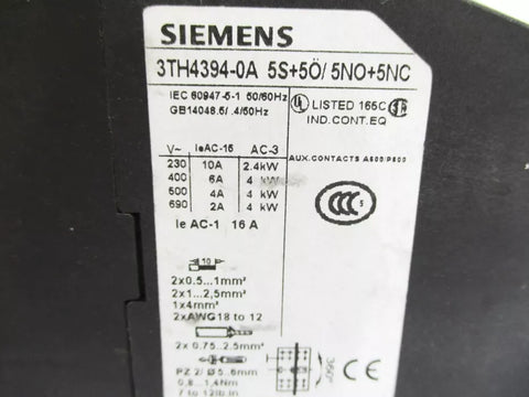 SIEMENS 3TH4394-0AK6