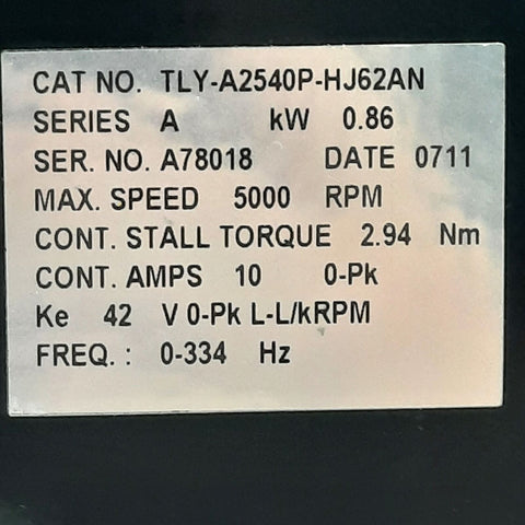 ALLEN BRADLEY TLY-A2540P-HJ62AN