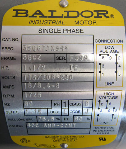 BALDOR 35Q671X944