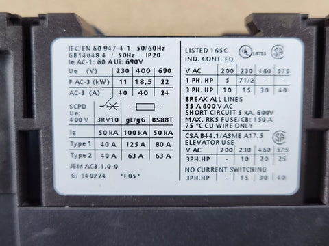 SIEMENS 3RT1035-1AK60