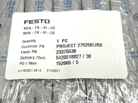 FESTO MPA-FB-VI-CS