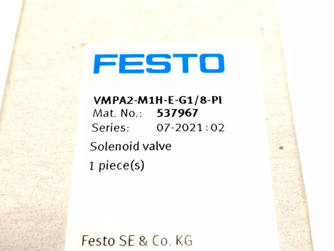 FESTO VMPA2-M1H-E-G1/8-PI