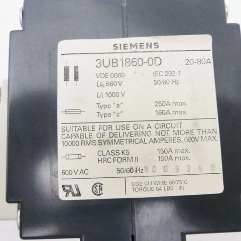 SIEMENS  3UB1860-0D