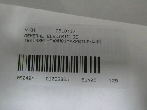 General Electric T60TG3HKHF8LH6DM8LP6CU6CWXX