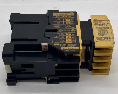 ALLEN BRADLEY 100-A09ND3 + 195-FA22