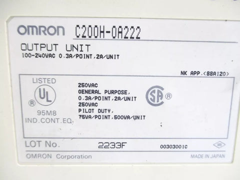 OMRON C200H-OA222