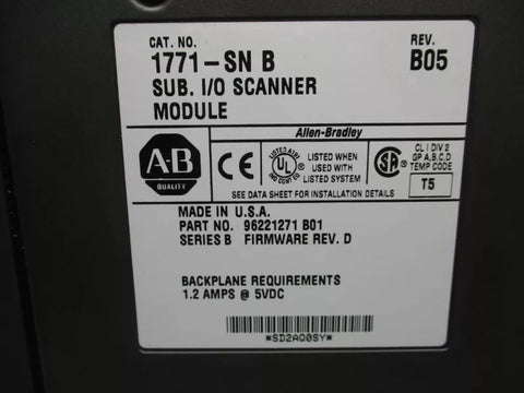 ALLEN BRADLEY 1771-SN