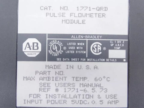 ALLEN BRADLEY 1771-QRD