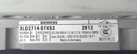 SIEMENS 3LD2714-0TK53