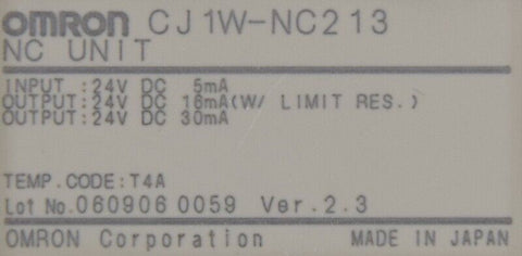 OMRON CJ1W-NC213