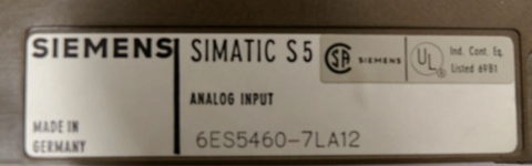 SIEMENS 6ES5460-7LA12