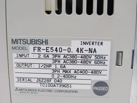 MITSUBISHI FR-E540-0.4K-NA