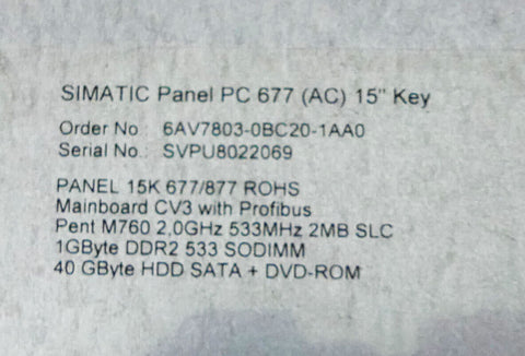 SIEMENS 6AV7803-0BC20-1AA0