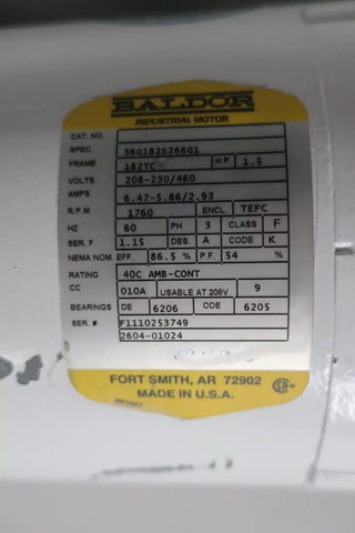 Baldor 36G182S266G1