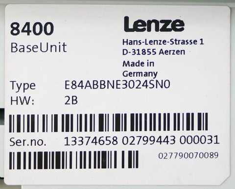 Lenze E84ABBNE3024SN0