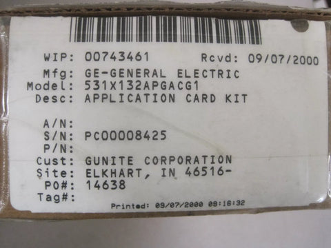 GENERAL ELECTRIC 531X132APGACG1