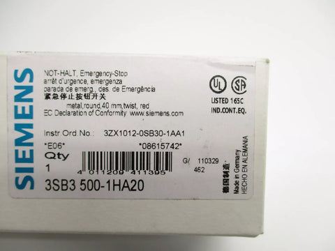 SIEMENS 3SB3500-1HA20