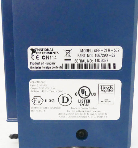 NATIONAL INSTRUMENTS CFP-CTR-502