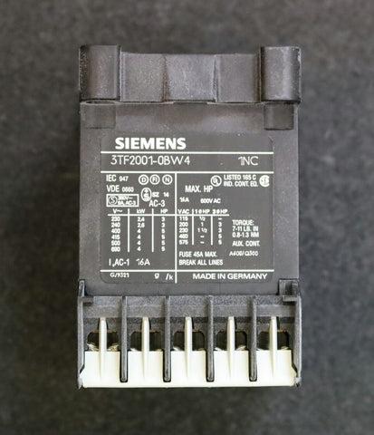 SIEMENS  3TF2001-0BW4