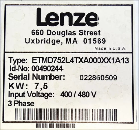 Lenze ETMD752L4TXA000XX1A13