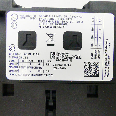 SIEMENS 3RT2023-1AP04