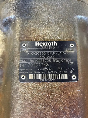 REXROTH A10VSO100 DFLR/31R-PPA12N00