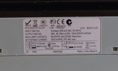 Danfoss MCD202-015-T4-CV1