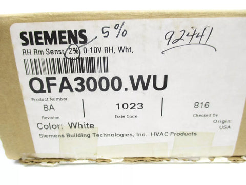 SIEMENS QFA3000.WU