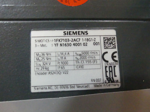 SIEMENS 1FK7103-2AC71-1-1BG1-Z