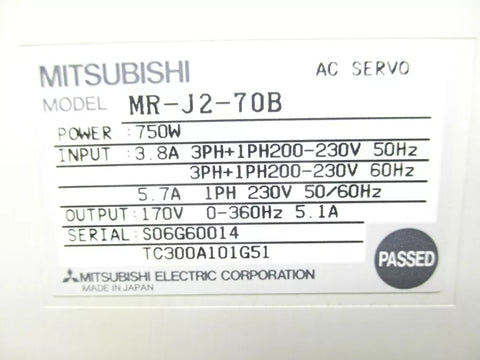 MITSUBISHI MR-J2-70B