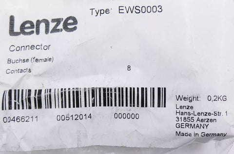 Lenze EWS0003