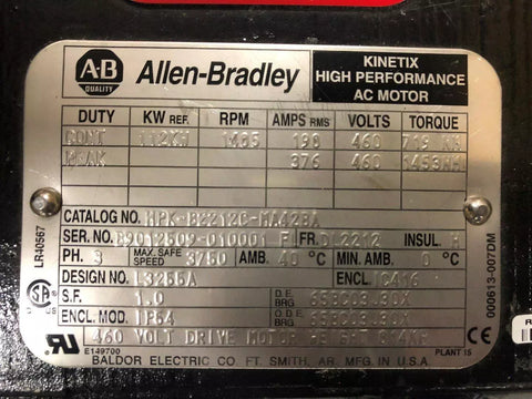 ALLEN BRADLEY HPK-B2212C-MA42BA