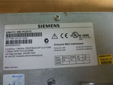 SIEMENS 6AV7885-2AL20-1DA8