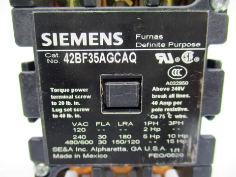 SIEMENS 42BF35AGCAQ