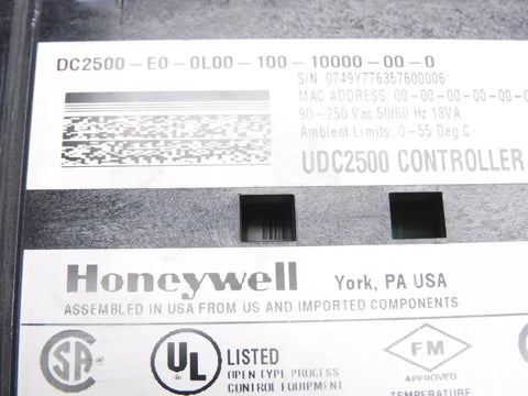 HONEYWELL DC2500-E0-0L00-100-10000-00-0