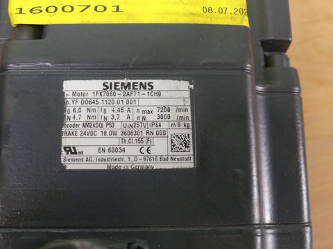 SIEMENS 1FK7060-2AF71-1CH0