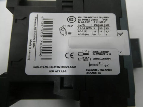 Siemens 3ZX1012-0RH21-1AA1