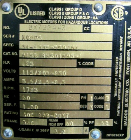 BALDOR 34-5335-5597M1