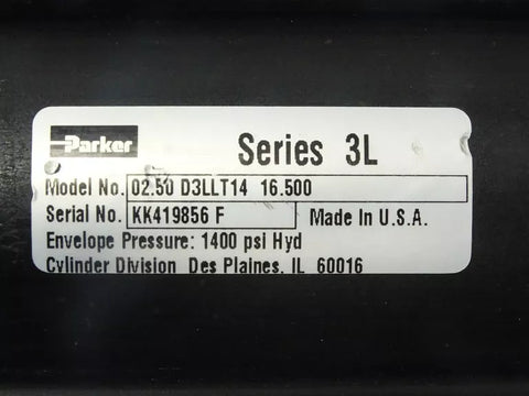 PARKER 02.50 D3LLT14 16.500