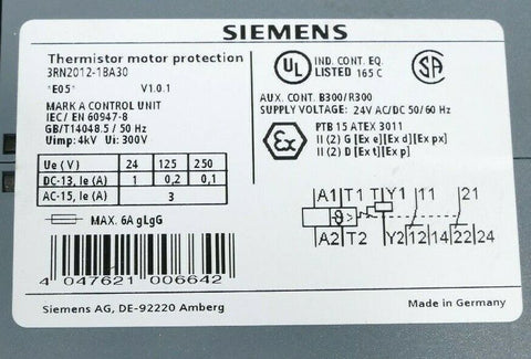 Siemens 3RN2012-1BA30