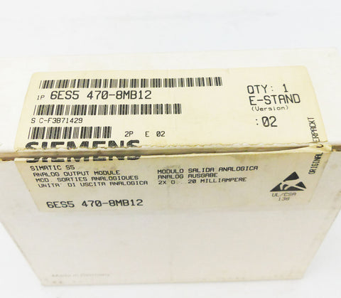 SIEMENS 6ES5470-8MB12